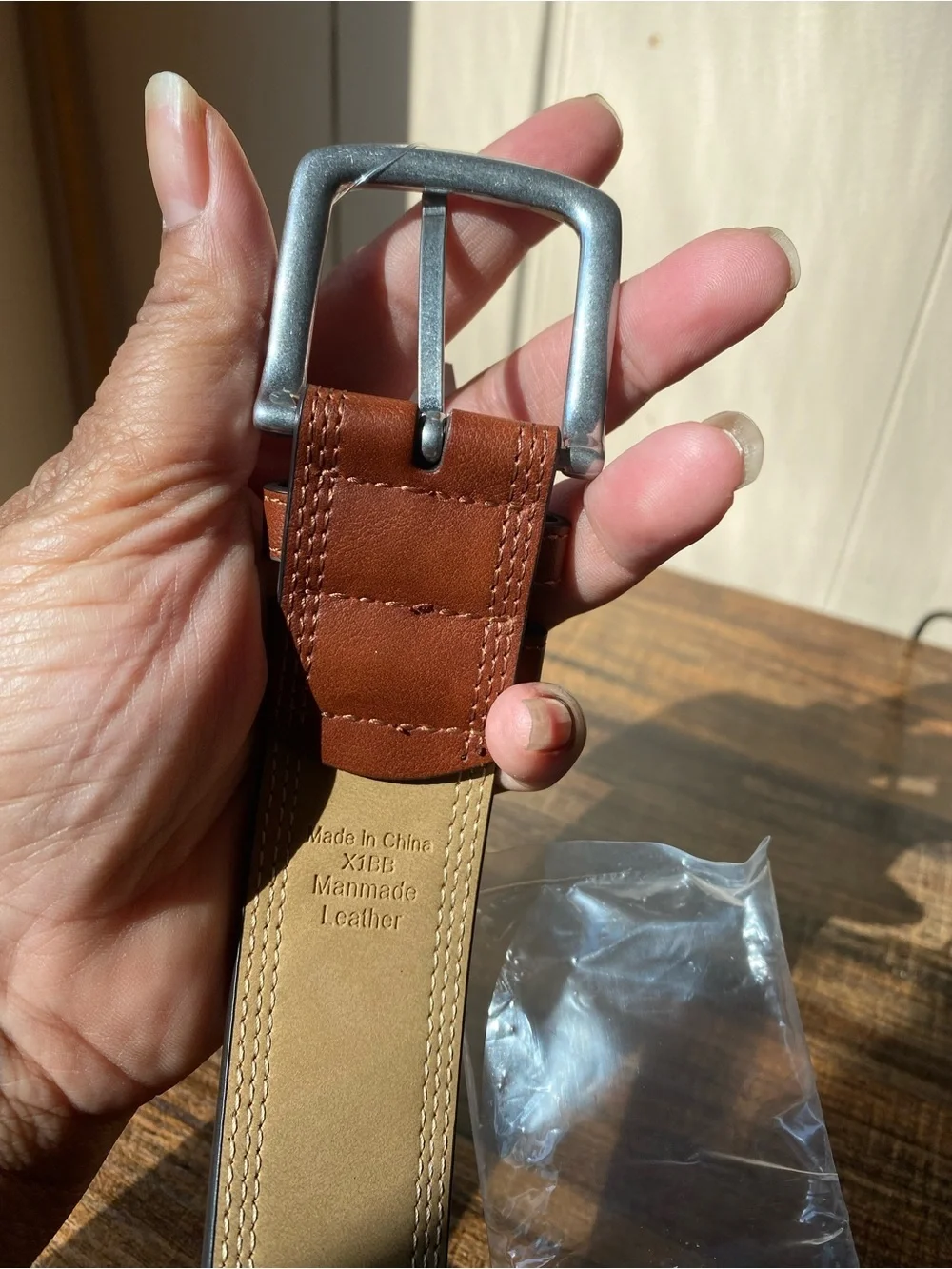 Status Accessories Men’s Leather Belt, 38”